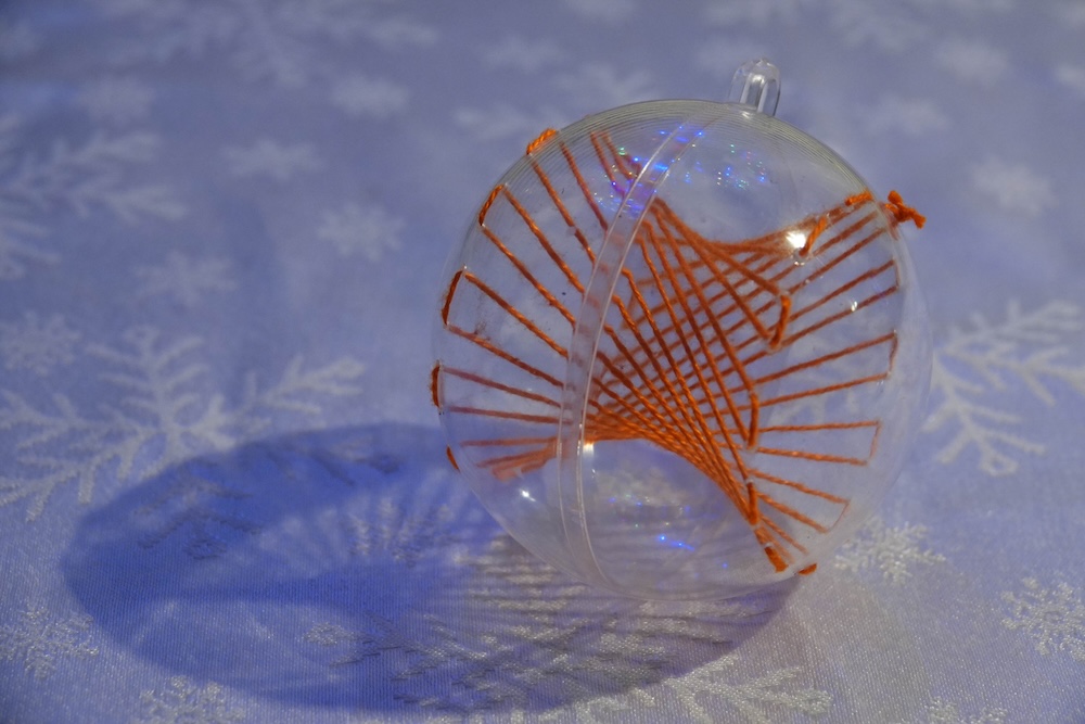 Four skew lines at christmas time