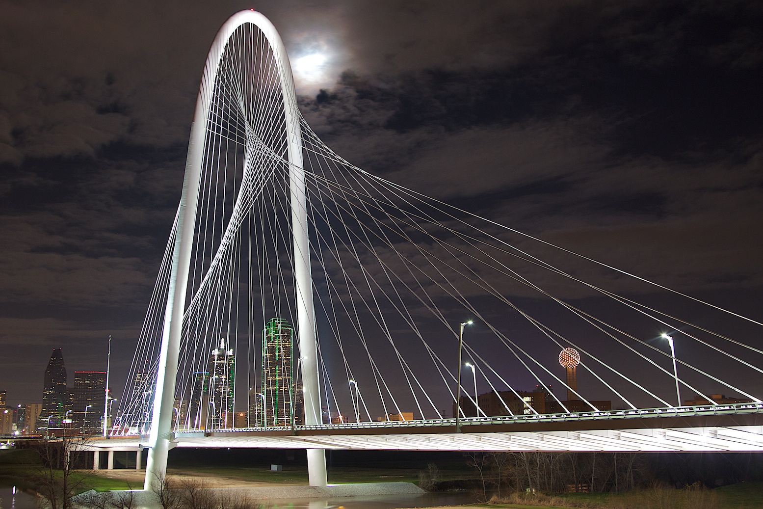 Bridge designed by Santiago Calatrava. The suspension cables form a beautiful caustic