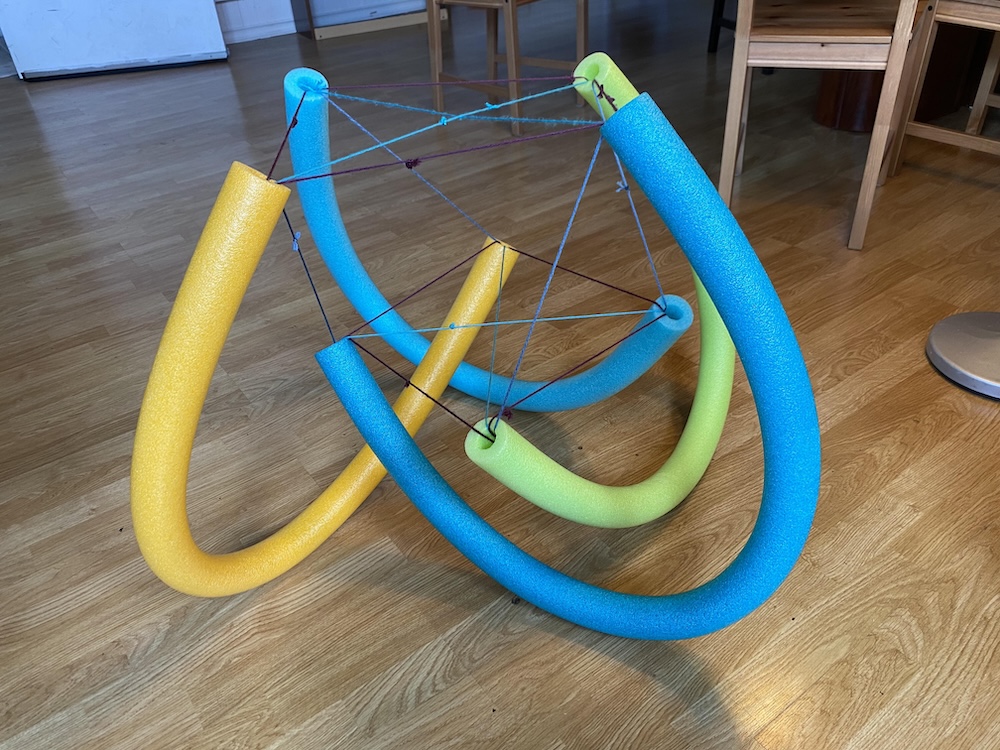 pool noodle tensegrity